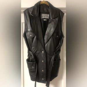 Leather vest